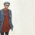 Фото #3 товара Пуховик стильный Umamiism Trendy Clothing UM19AW-1973-2 для мужчин и женщин, джинсовый синий