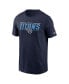 Фото #3 товара Men's Navy Tennessee Titans Muscle T-shirt