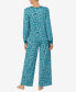 Фото #2 товара Пижама женская Ellen Tracy 2 Piece Long Sleeve с длинными брюками