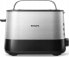 Toster Philips Philips | Toaster | HD2635/90 Viva Collection | Number of slots 2 | Housing material Metal/Plastic | Stainless Steel/Black