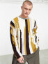 Фото #2 товара ASOS DESIGN overized jumper in netural textured stripe