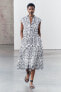 Фото #2 товара Платье с контрастной вышивкой — zw collection ZARA