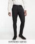 Фото #2 товара Noak 'Verona' wool-rich skinny tuxedo suit trousers with satin side stripe in black