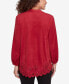 ფოტო #3 პროდუქტის Petite Button Front Stretch Faux Suede Top