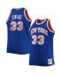 Men's Patrick Ewing Blue New York Knicks Big and Tall 1991-92 NBA 75th Anniversary Diamond Swingman Jersey