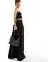 Фото #3 товара Lioness drawstring waist maxi skirt co-ord in black