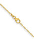 Фото #3 товара Diamond2Deal 18k Yellow Gold Diamond Cut Cable Chain Necklace