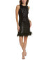 Фото #1 товара Taylor Sequin Dress Women's Black 2