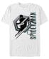 Фото #1 товара Marvel Men's Spider-Man Far From Home Stealth Suit Silhouette, Short Sleeve T-shirt