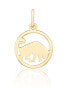 Gold-plated Taurus sign pendant SVLP1080X61GOBY