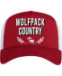 Фото #1 товара Men's Red NC State Wolfpack Phrase Foam Front Trucker Adjustable Hat