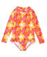ფოტო #1 პროდუქტის Toddler, Child Girls Pop of Sunshine LS Surf Suit