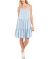 ფოტო #1 პროდუქტის Women's Sleeveless Tiered Tie-Strap Dress