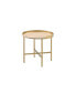 Фото #2 товара Mithea End Table, Oak Table Top & Gold Finish