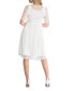 ფოტო #2 პროდუქტის Women's Stars A-Line Wedding Dress with Sleeves