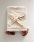 Фото #3 товара Pack of jacquard hand towels with tassels (pack of 3)