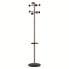 UNILUX Standing Coat Compueil Metal 8 Hangers With Umbrella Stand And Drip Tray Gray Rotating Head