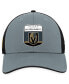 Фото #4 товара Men's Gray, Black Vegas Golden Knights Authentic Pro Home Ice Trucker Adjustable Hat