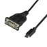 Фото #5 товара StarTech.com USB C to Serial Adapter Cable 16" (40cm) - USB Type C to RS232 (DB9) Converter Cable - USB-C Serial Cable for PLCs - Scanners - Printers - Male/Male - Windows/Mac/Linux - Black - 0.4 m - USB C - DB-9 - Male - Male