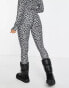 Фото #4 товара Eivy Ice Cold base layer leggings in white leopard print