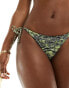 Stradivarius bikini pant with twisted strap in print