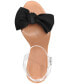 ფოტო #4 პროდუქტის Women's Yahira Lucite Heel Bow Dress Sandals