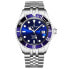 Фото #1 товара Revue Thommen Herren Armbanduhr Diver Automatic Edelstahlarmband Zifferblatt blau 17571.2228