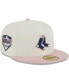 Фото #2 товара Men's White, Pink Boston Red Sox Chrome Rogue 59FIFTY Fitted Hat