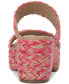 Фото #3 товара Women's Norina Woven Two Band Wedge Sandals, Created for Macy's