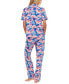 ფოტო #2 პროდუქტის Women's 2-Pc. Gabriella Printed Pajamas Set