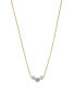 Фото #2 товара Eliot Danori cubic Zirconia Mini Frontal Necklace, Created for Macy's