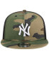 Фото #3 товара Men's Camo New York Yankees Woodland Camo Trucker 9FIFTY Snapback Hat