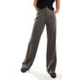 Фото #3 товара Stradivarius tailored straight trouser in dark grey