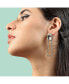 ფოტო #3 პროდუქტის Women's Geometric Drop Earrings