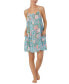 ფოტო #4 პროდუქტის Women's Floral Tie-Back Mini Chemise