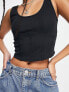 Фото #3 товара Vero Moda corset stitch top in black