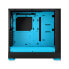 Fractal Design Pop Air - Tower - PC - Black - Cyan - ATX - micro ATX - Mini-ITX - Steel - Tempered glass - Multi