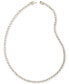 Фото #5 товара Kendra Scott rhodium-Plated Cubic Zirconia Tennis Necklace, 16" + 1" extender
