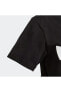 Düz Siyah Erkek T-Shirt DV2905 TREFOIL TEE