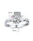 BFF Celtic Irish Friendship Promise AAA CZ Cubic Zirconia Hands & Heart Claddagh Ring For Women Teens .925 Sterling Silver