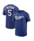 Фото #1 товара Men's Freddie Freeman Royal Los Angeles Dodgers Player Name & Number T-shirt