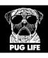 Фото #2 товара Pug Life - Small Word Art Tote Bag