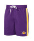 ფოტო #3 პროდუქტის Men's Purple, Gold Los Angeles Lakers Sand Beach Volley Swim Shorts