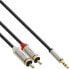 Фото #1 товара InLine Basic Slim Audio Cable 3.5mm male / 2x RCA male - 1m