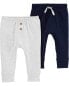 Фото #9 товара Baby 2-Pack Pull-On Pants NB