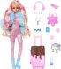 Lalka Barbie Mattel Extra Fly Zimowa w podróży z zimowymi ubrankami HPB16