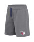 ფოტო #5 პროდუქტის Men's Navy, Heather Gray Cleveland Guardians Arch T-shirt and Shorts Combo Set