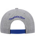 ფოტო #5 პროდუქტის Men's Heathered Gray New York Knicks Hardwood Classics Team 2.0 Snapback Hat