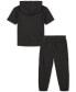 Big Boys Popcorn Knit Short-Sleeve Hoodie & Cargo Jogger Pants, 2 Piece Set Разноцветный, 5 - фото #2