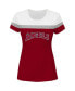 ფოტო #3 პროდუქტის Women's Shohei Ohtani Red Los Angeles Angels Plus Size Player Split Body T-shirt